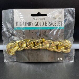 Suit Yourself Old School Big Links Gold Bracelet